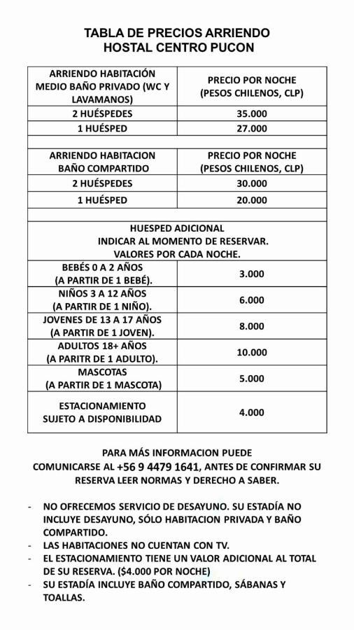 Habitaciones Centro Pucón Екстериор снимка